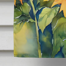 Load image into Gallery viewer, Sunflowers in Watercolor House Flag
