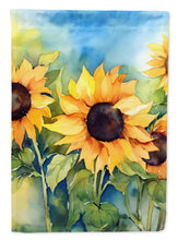 Load image into Gallery viewer, Sunflowers in Watercolor House Flag