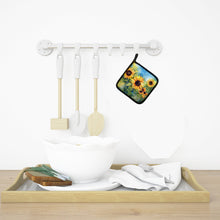 Load image into Gallery viewer, Sunflowers in Watercolor Pot Holders - Set of 2 Decorative Kitchen Helpers | Made in the USA