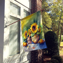 Load image into Gallery viewer, Sunflowers in Watercolor House Flag