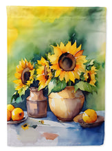 Load image into Gallery viewer, Sunflowers in Watercolor House Flag