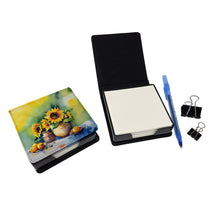 Load image into Gallery viewer, Sunflowers in Watercolor PU Leather Note Paper Holder