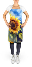 Load image into Gallery viewer, Sunflowers in Watercolor Apron – Artist-Designed Kitchen, BBQ &amp; Craft Apron