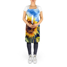 Load image into Gallery viewer, Sunflowers in Watercolor Apron – Artist-Designed Kitchen, BBQ &amp; Craft Apron