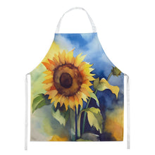 Load image into Gallery viewer, Sunflowers in Watercolor Apron – Artist-Designed Kitchen, BBQ &amp; Craft Apron