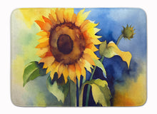 Load image into Gallery viewer, Sunflowers in Watercolor Memory Foam Kitchen Mat