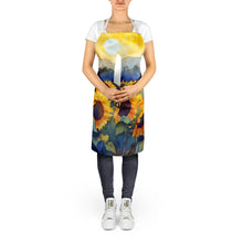 Load image into Gallery viewer, Sunflowers in Watercolor Apron – Artist-Designed Kitchen, BBQ &amp; Craft Apron