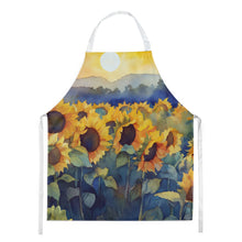 Load image into Gallery viewer, Sunflowers in Watercolor Apron – Artist-Designed Kitchen, BBQ &amp; Craft Apron