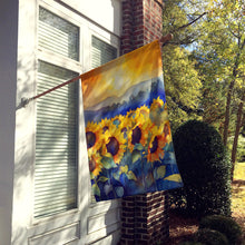 Load image into Gallery viewer, Sunflowers in Watercolor House Flag