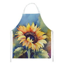 Load image into Gallery viewer, Sunflowers in Watercolor Apron – Artist-Designed Kitchen, BBQ &amp; Craft Apron