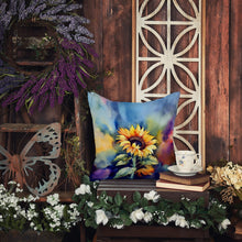 Load image into Gallery viewer, Sunflowers in Watercolor Throw Pillow