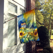 Load image into Gallery viewer, Sunflowers in Watercolor House Flag