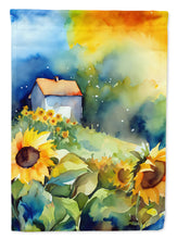 Load image into Gallery viewer, Sunflowers in Watercolor House Flag