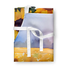 Load image into Gallery viewer, Sunflowers in Watercolor Apron – Artist-Designed Kitchen, BBQ &amp; Craft Apron