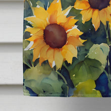 Load image into Gallery viewer, Sunflowers in Watercolor House Flag