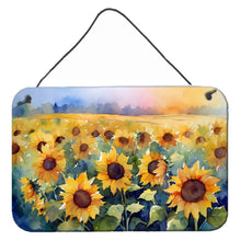 Load image into Gallery viewer, Sunflowers in Watercolor Wall or Door Hanging Prints