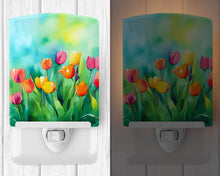 Load image into Gallery viewer, Tulips in Watercolor Ceramic Night Light