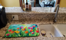 Load image into Gallery viewer, Tulips in Watercolor Dish Drying Mat