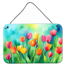 Load image into Gallery viewer, Tulips in Watercolor Wall or Door Hanging Prints