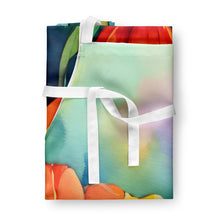 Load image into Gallery viewer, Tulips in Watercolor Apron – Artist-Designed Kitchen, BBQ &amp; Craft Apron