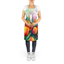 Load image into Gallery viewer, Tulips in Watercolor Apron – Artist-Designed Kitchen, BBQ &amp; Craft Apron