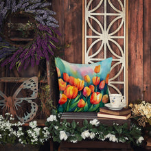 Load image into Gallery viewer, Tulips in Watercolor Throw Pillow
