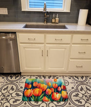 Load image into Gallery viewer, Tulips in Watercolor Memory Foam Kitchen Mat