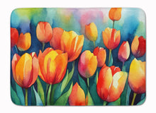 Load image into Gallery viewer, Tulips in Watercolor Memory Foam Kitchen Mat