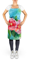 Load image into Gallery viewer, Alabama Camellia in Watercolor Apron – Artist-Designed Kitchen, BBQ &amp; Craft Apron