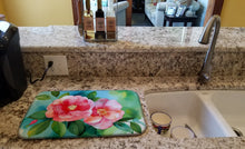 Load image into Gallery viewer, Alabama Camellia in Watercolor Dish Drying Mat