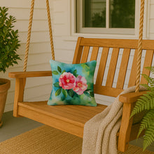 Load image into Gallery viewer, Alabama Camellia in Watercolor Throw Pillow