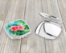 Load image into Gallery viewer, Alabama Camellia in Watercolor Compact Mirror