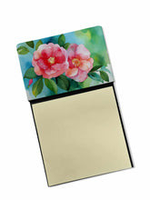 Load image into Gallery viewer, Alabama Camellia in Watercolor Sticky Note Holder- Refiilable Desk Accessory Note Pad