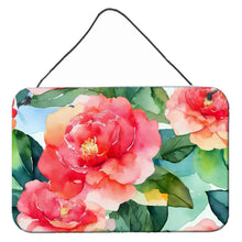 Load image into Gallery viewer, Alabama Camellia in Watercolor Wall or Door Hanging Prints