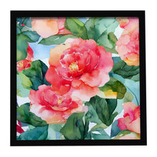 Load image into Gallery viewer, Alabama Camellia in Watercolor Framed Metal Print