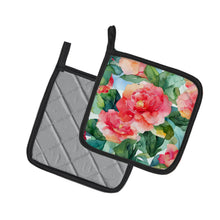 Load image into Gallery viewer, Alabama Camellia in Watercolor Pair of Pot Holders