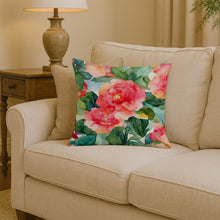 Load image into Gallery viewer, Alabama Camellia in Watercolor Throw Pillow