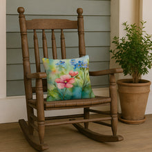 Load image into Gallery viewer, Alaska Forget-me-nots in Watercolor Throw Pillow