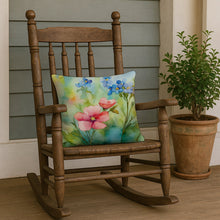Load image into Gallery viewer, Alaska Forget-me-nots in Watercolor Throw Pillow