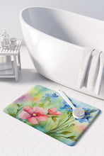 Load image into Gallery viewer, Alaska Forget-me-nots in Watercolor Memory Foam Kitchen Mat