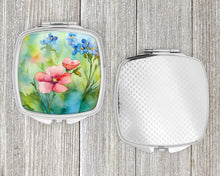Load image into Gallery viewer, Alaska Forget-me-nots in Watercolor Compact Mirror