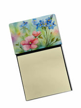 Load image into Gallery viewer, Alaska Forget-me-nots in Watercolor Sticky Note Holder- Refiilable Desk Accessory Note Pad
