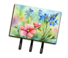 Load image into Gallery viewer, Alaska Forget-me-nots in Watercolor Leash or Key Holder