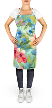 Load image into Gallery viewer, Alaska Forget-me-nots in Watercolor Apron – Artist-Designed Kitchen, BBQ &amp; Craft Apron