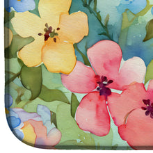 Load image into Gallery viewer, Alaska Forget-me-nots in Watercolor Dish Drying Mat