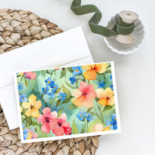 Load image into Gallery viewer, Alaska Forget-me-nots in Watercolor Greeting Cards -  Blank Note Cards – 8-Pack of Artist-Designed Cards with Envelopes
