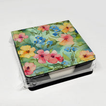 Load image into Gallery viewer, Alaska Forget-me-nots in Watercolor PU Leather Note Paper Holder