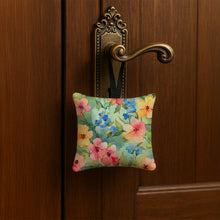 Load image into Gallery viewer, Alaska Forget-me-nots in Watercolor Hanging Square Fabric Ornament 3.5 × 3.5