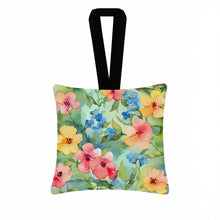 Load image into Gallery viewer, Alaska Forget-me-nots in Watercolor Hanging Square Fabric Ornament 3.5 × 3.5