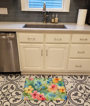 Load image into Gallery viewer, Alaska Forget-me-nots in Watercolor Memory Foam Kitchen Mat